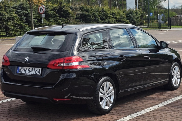 Peugeot 308 cena 50900 przebieg: 96300, rok produkcji 2019 z Pruszków małe 704